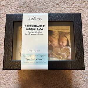 Hallmark Black Recordable Music Box with Glass Display
